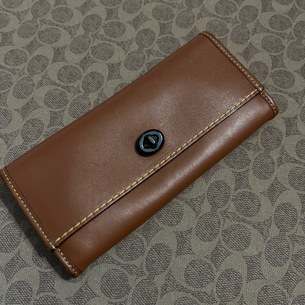 Coach Rogue Brown Leather Wallet